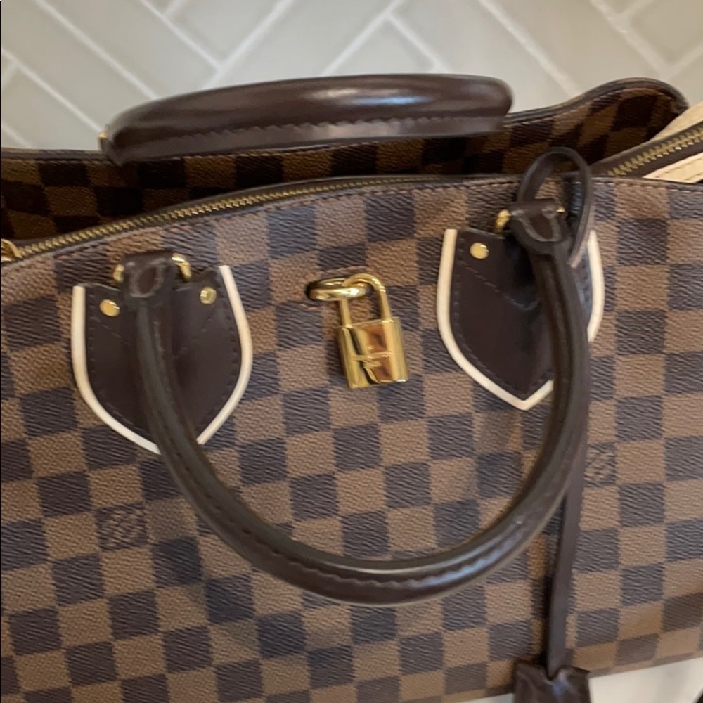 Louis Vuitton Normandy Damier Canvas Satchel Ivory - Picture 3 of 16